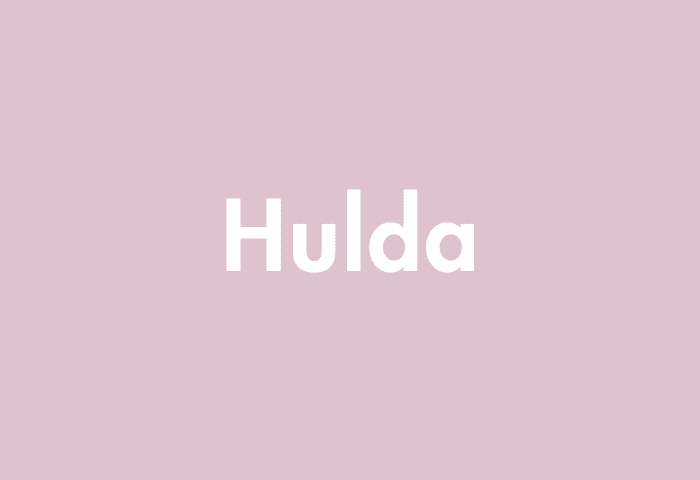 Hulda meaning