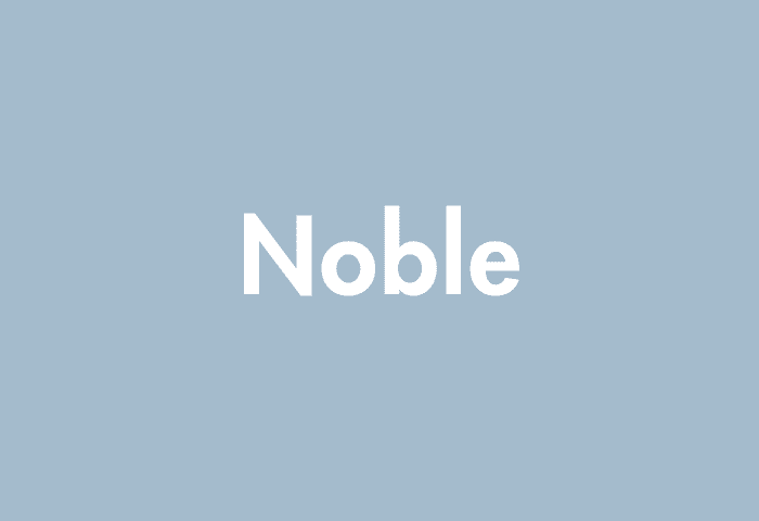 Noble meaning
