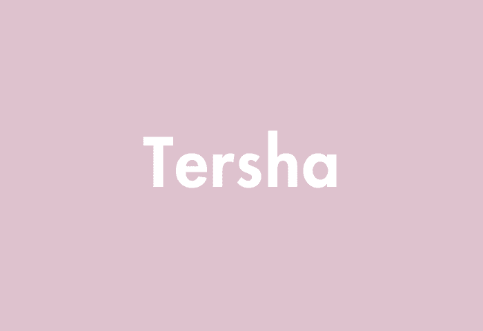 Tersha meaning
