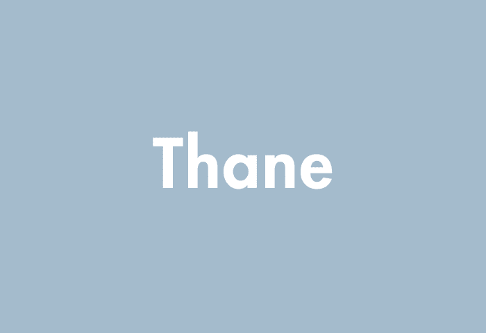 Thane meaning