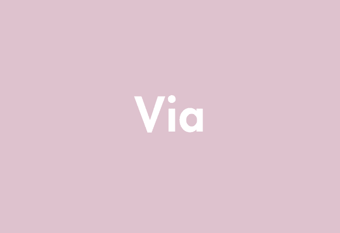 Via meaning