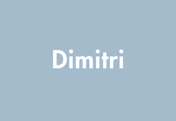 Dimitri meaning