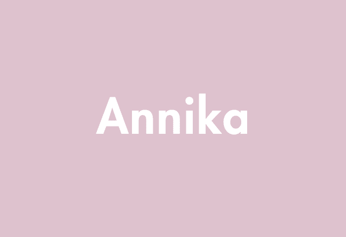 Annika meaning