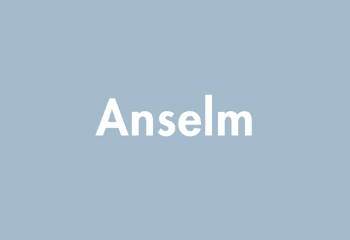 Anselm meaning