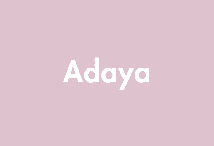 Adaya meaning