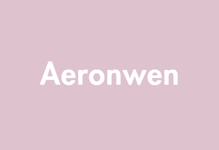 Aeronwen meaning