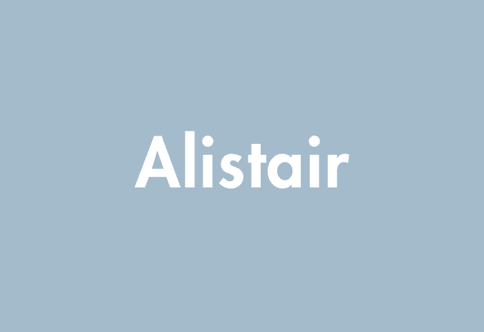 Alistair meaning