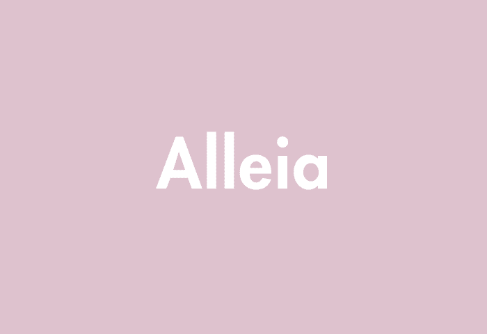 Alleia meaning