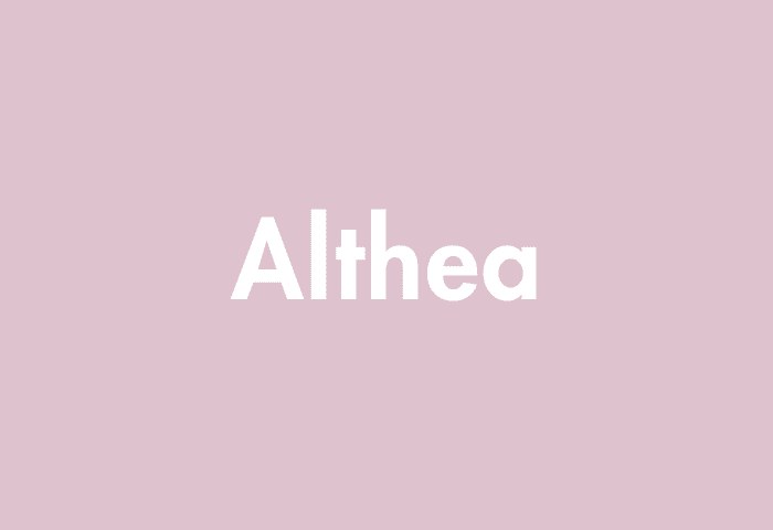 Althea meaning