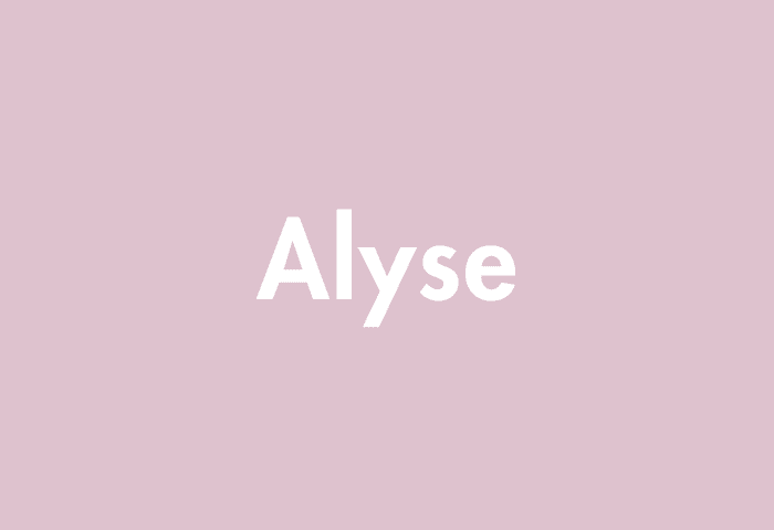 Alyse meaning
