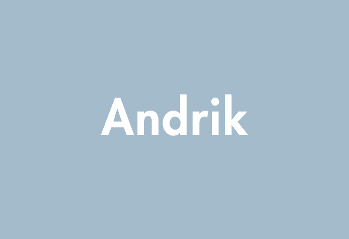 Andrik meaning