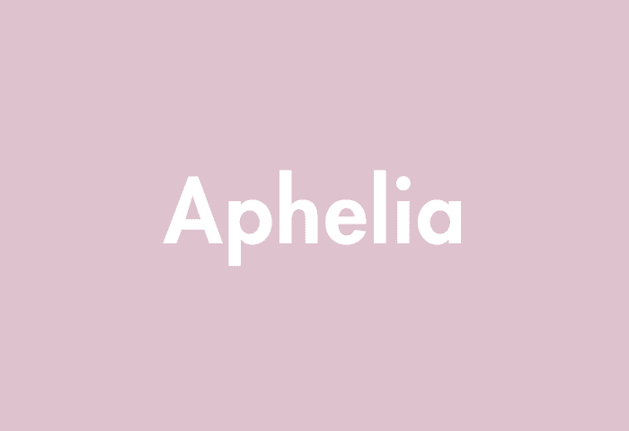Aphelia meaning
