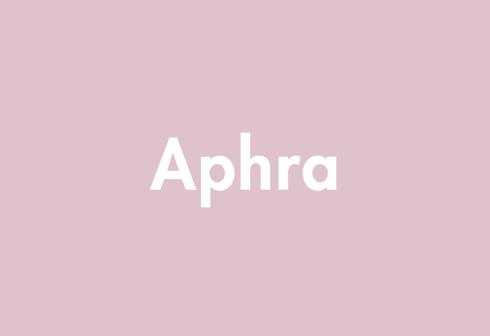 Aphra meaning