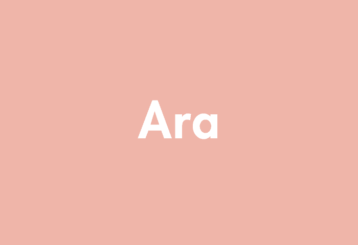 Ara meaning