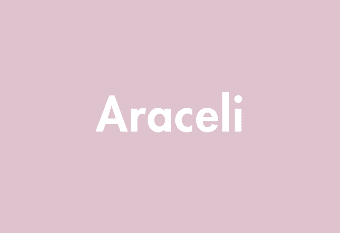 Araceli meaning