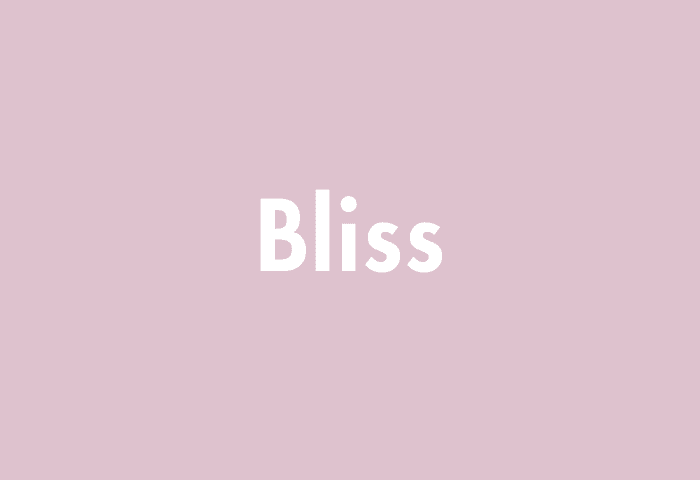 Bliss meaning