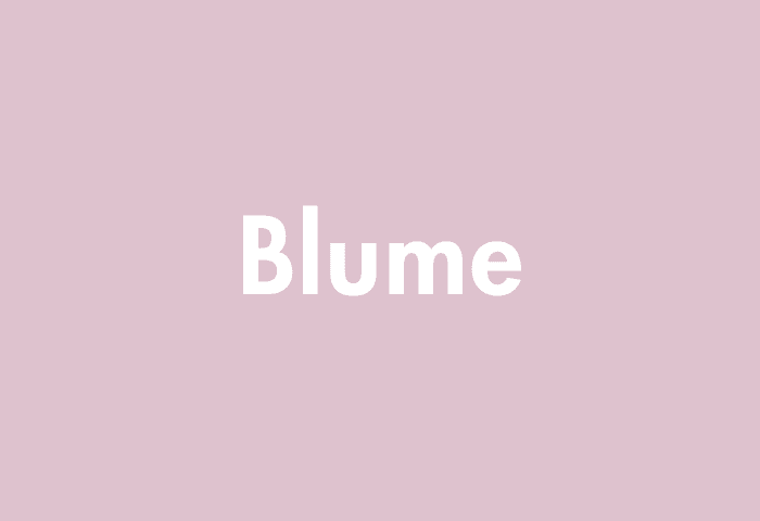 Blume meaning