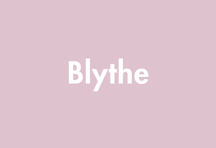 Blythe meaning