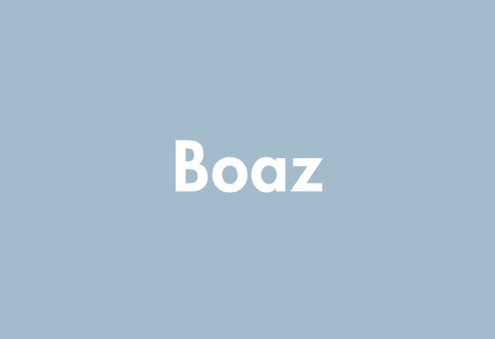 Boaz meaning