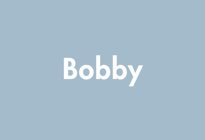 Bobby meaning