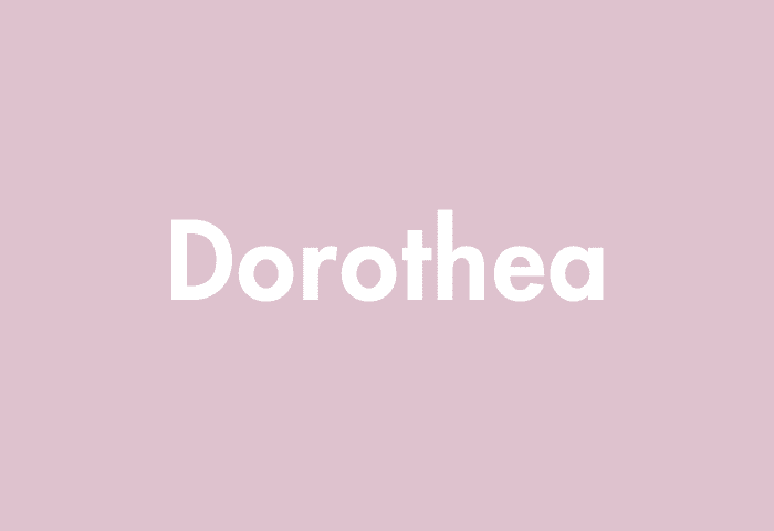 Dorothea meaning