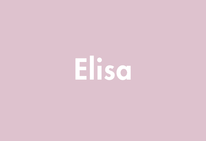 Elisa meaning