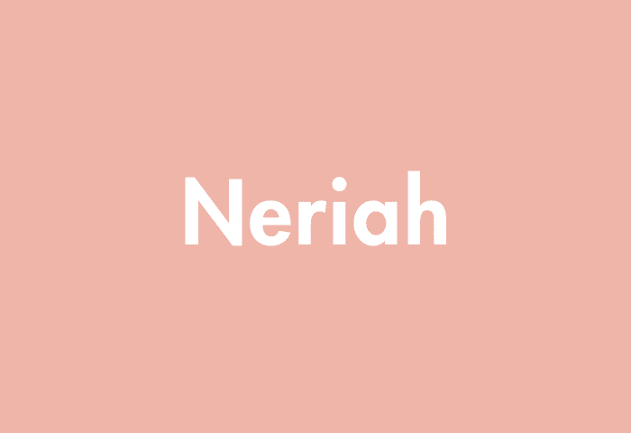 Neriah meaning