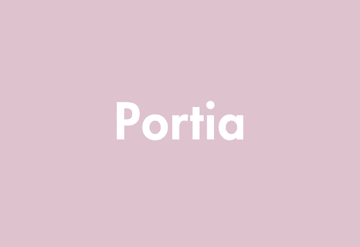 Portia meaning