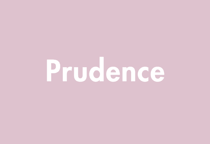Prudence meaning
