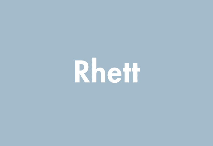Rhett meaning