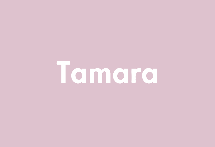 Tamara meaning