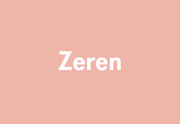 Zeren meaning