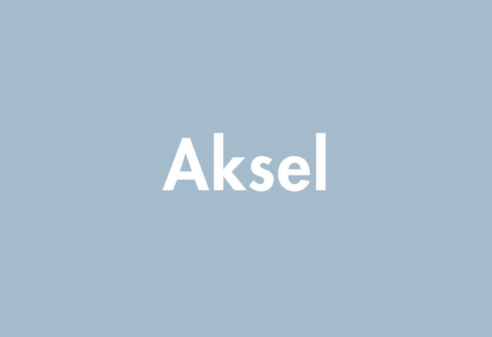Aksel meaning