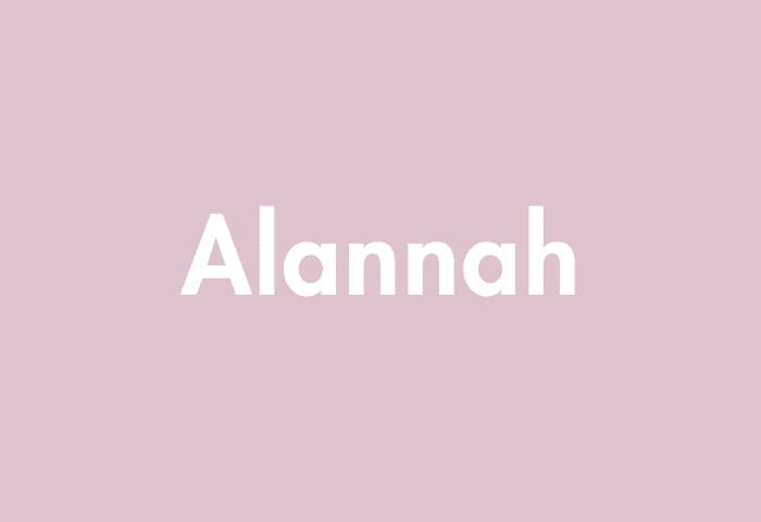 Alannah meaning
