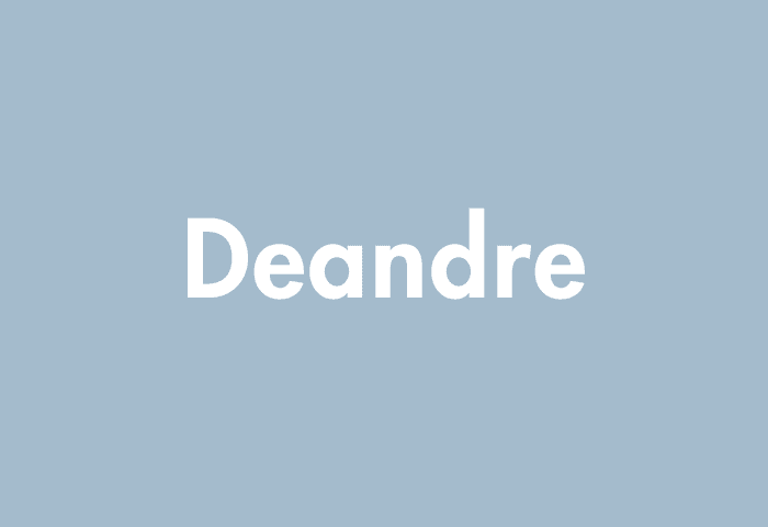 Deandre meaning
