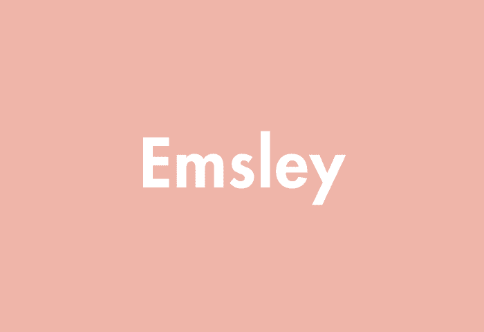 Emsley meaning