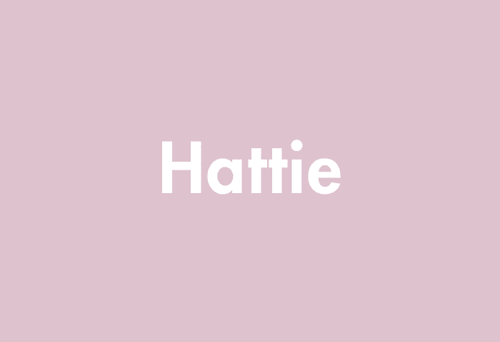 Hattie meaning