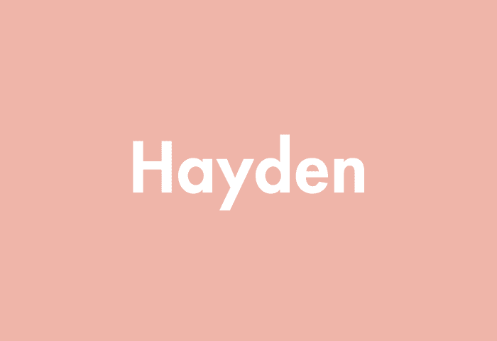 Hayden meaning