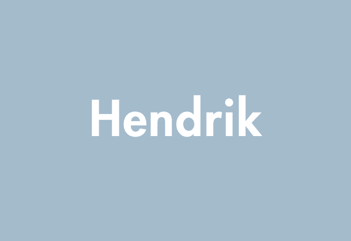 Hendrik meaning