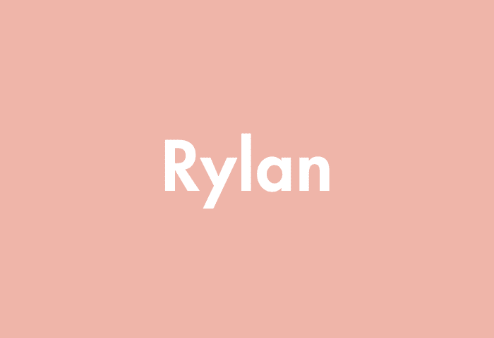 Rylan meaning