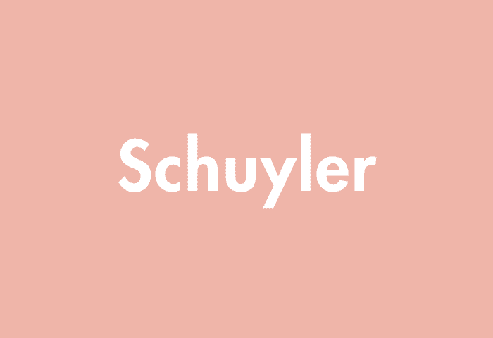 Schuyler meaning